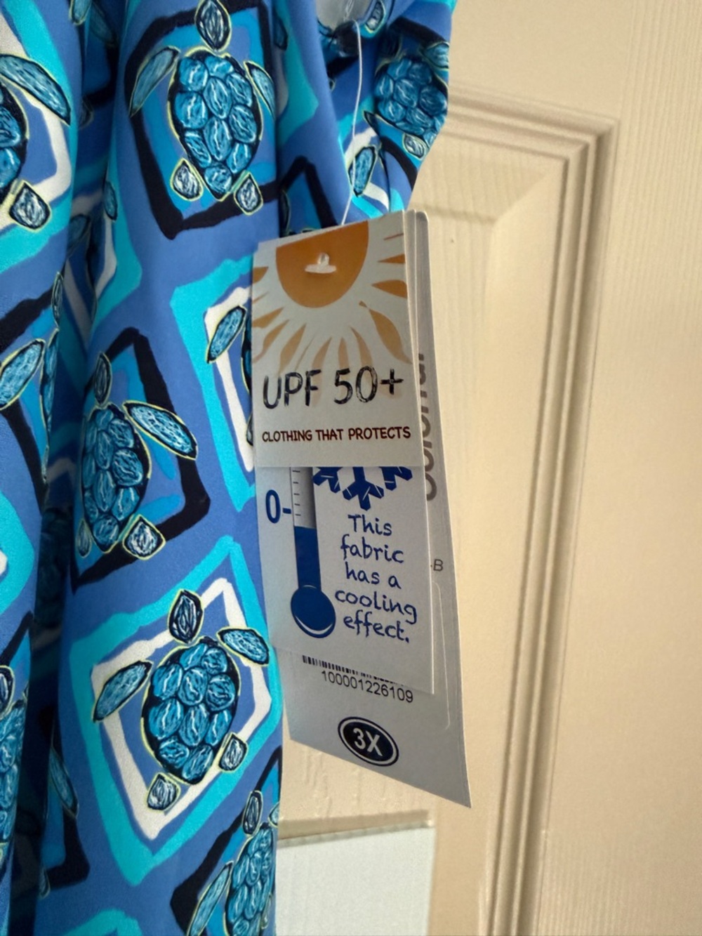 Lulu-B Blue Patterned A-Line Sundress - Picture 2 of 2